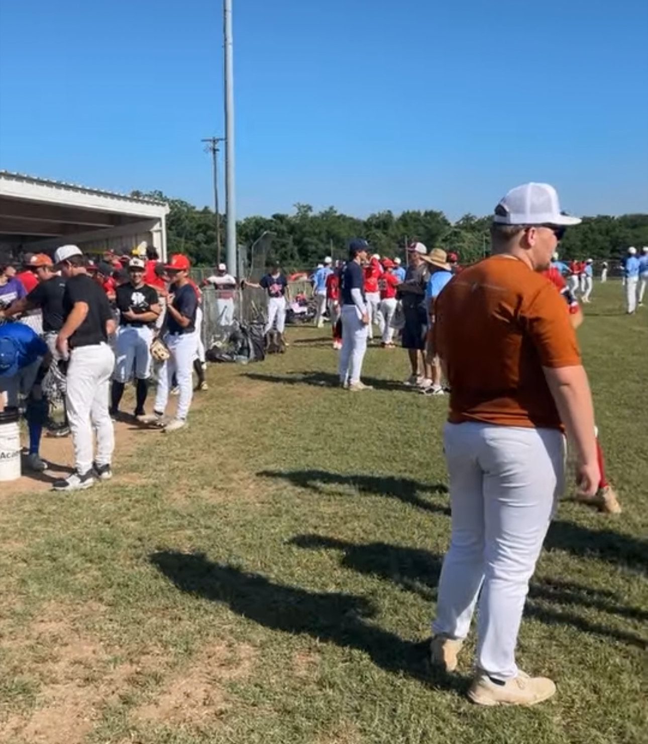 Baseball team and coaches